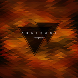 abstract triangle background mosaic design vector image