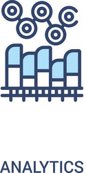 analytics concept 2 colored icon simple line vector image