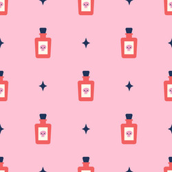 Poison bottles seamless pattern magic concept vector