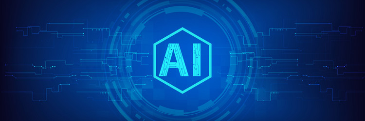 AI Neural Network Abstract Background vector image