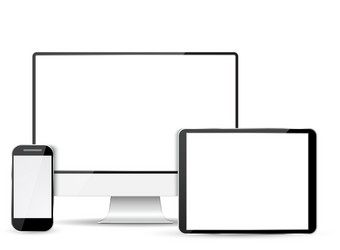 Digital Display Devices vector image