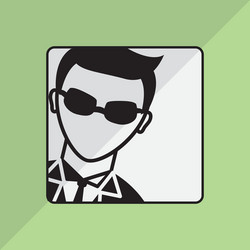 hacker icon design vector image