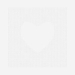tissue template design with heart shape vector image