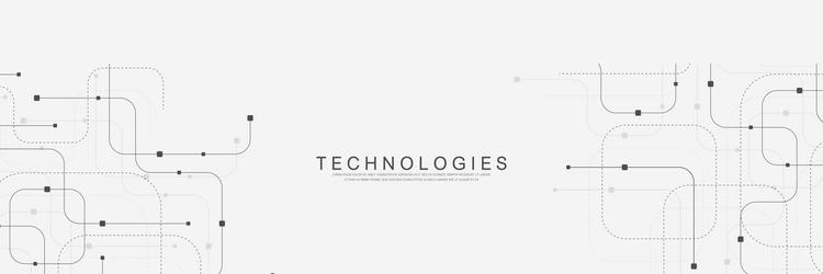 abstract background with technology circuit board vector image