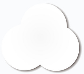 Abstract speech bubbles in the shape of cloud vector