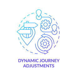Dynamic Journey Optimization vector image