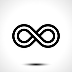 Infinity symbol icon vector