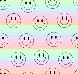 seamless pattern background with pastel horizontal vector image