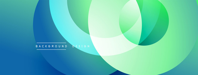 abstract design features overlapping circles vector image
