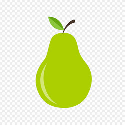 Colorful whole green pear Royalty Free Vector Image