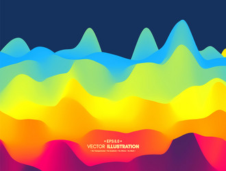 Dynamic Wavy Abstract Background vector image