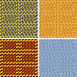 seamless abstract art pattern set vector image