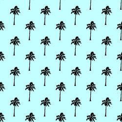 palm tree pattern seamless texture simple vector image
