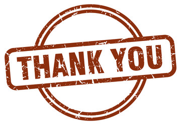 Thank you stamp Royalty Free Vector Image - VectorStock