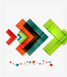 clean colorful unusual geometric pattern design vector image