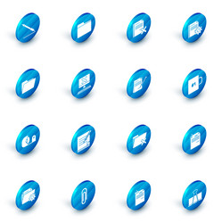 set document folder delete file vector image