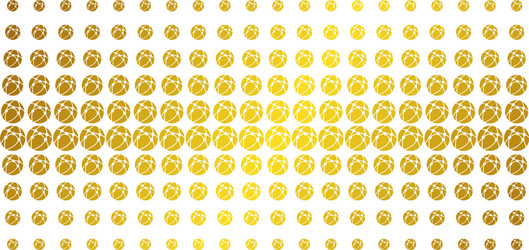 Web browser golden halftone array vector