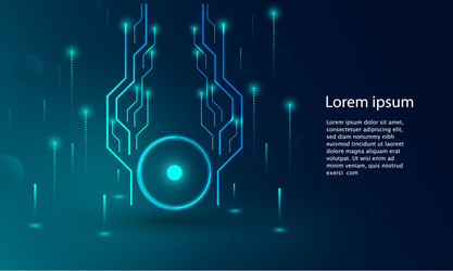 abstract technology concept particle connection vector image