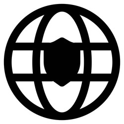 browser with global security features vector image