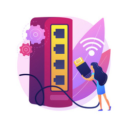 ethernet connection abstract concept vector image