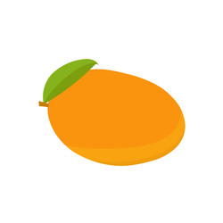 Mango flat icon fruit and tropical Royalty Free Vector Image