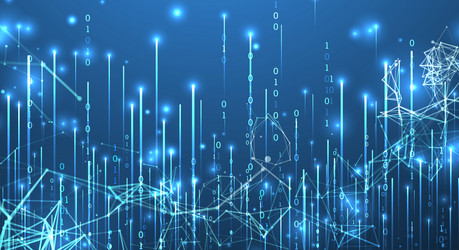 technology background big data concept binary vector image