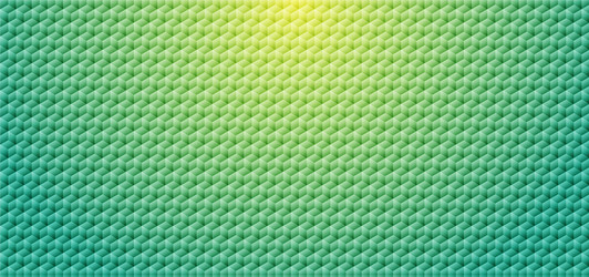 abstract green gradient color geometric cube vector image