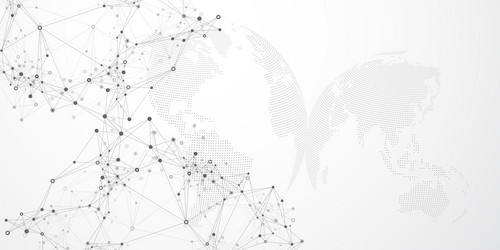 global network connection banner design template vector image
