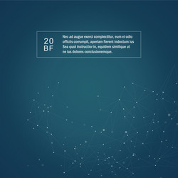 molecules with connected dots and lines vector image