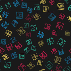 set line browser window secure your site vector image