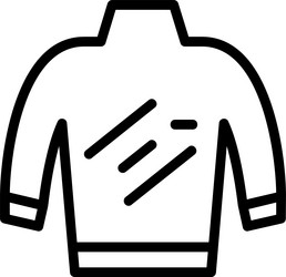turtleneck linear style icon design vector image