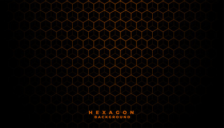 3d style glowing hexagonal pattern background vector image