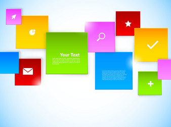 abstract background with colorful squares vector image