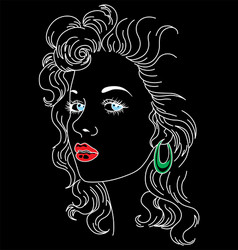 Beautiful woman getting undressed Royalty Free Vector Image