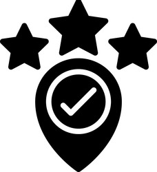 rating icon location map and navigation vector image