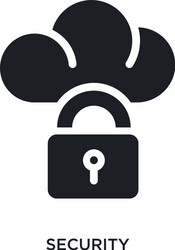 security isolated icon simple element from vector image