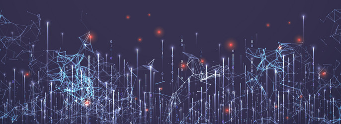 technology background big data concept binary vector image