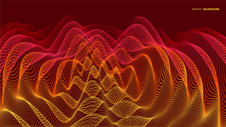 3d wavy background with ripple effect vector image