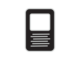 a icon depicting documents suitable for web vector image