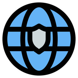 browser with global security features vector image