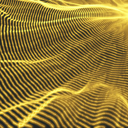 Dynamic Particle 3D Technology vector image