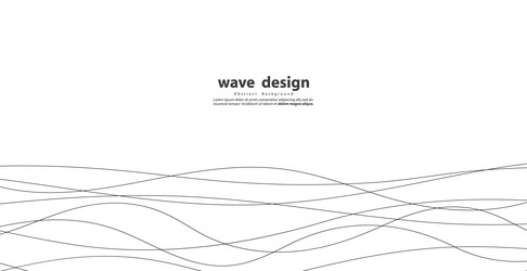 hand drawn lines abstract pattern wave simple vector image