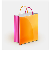 shopping bag icon vector