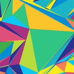 abstract background with colorful triangles vector image