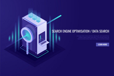 concept search engine optimisation and data vector image