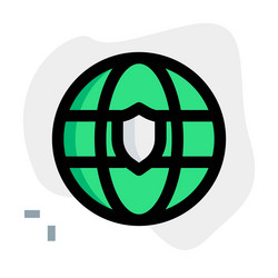 browser with global security features vector image