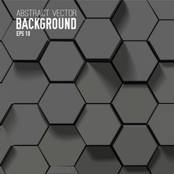 Geometric hexagonal abstract background vector