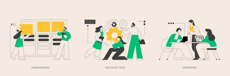 project workflow abstract concept vector image