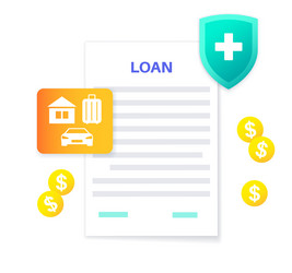 loan paper document vector