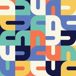 mosaic abstract pattern design vector image